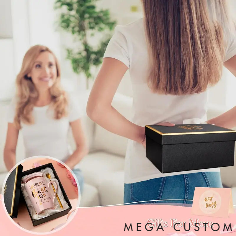 Personalized Mug, a Creative Gold-Printed Gift for Mom Perfect for Drinking.