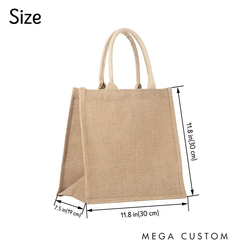 Personalized Floral Horse Reuseable Jute Tote Bag with Name Birthday Christmas Gift for Riding Lovers Equestrian Lovers