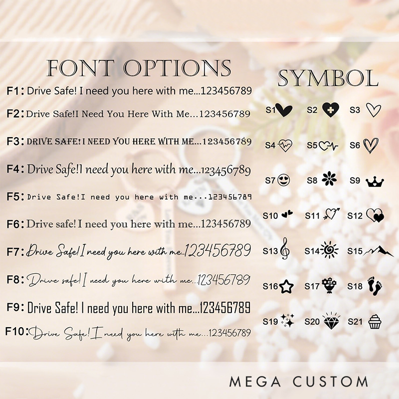 Personalized Drive Safe Keychain Metal Keyring Bar Keychain Valentine's Day Gift for Couple Key Chain Anniversary Gift for Dad New Driver Gifts