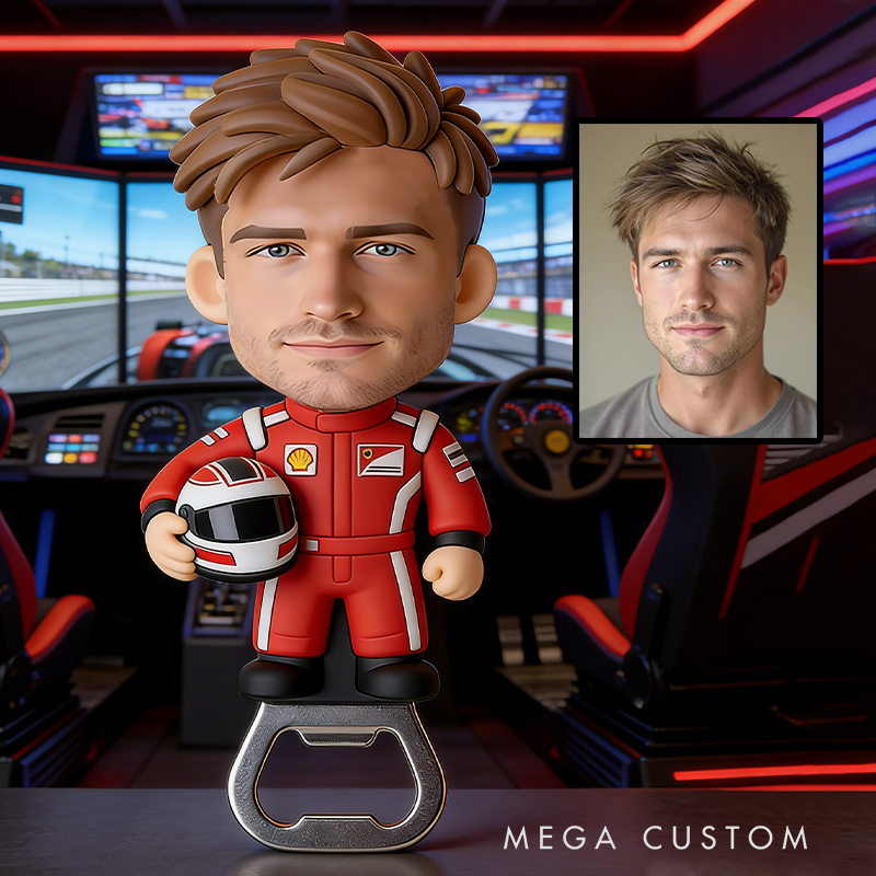 Personalized Racing Bottle Opener Perfect Gift for Car Enthusiasts and Racing Fans Alike