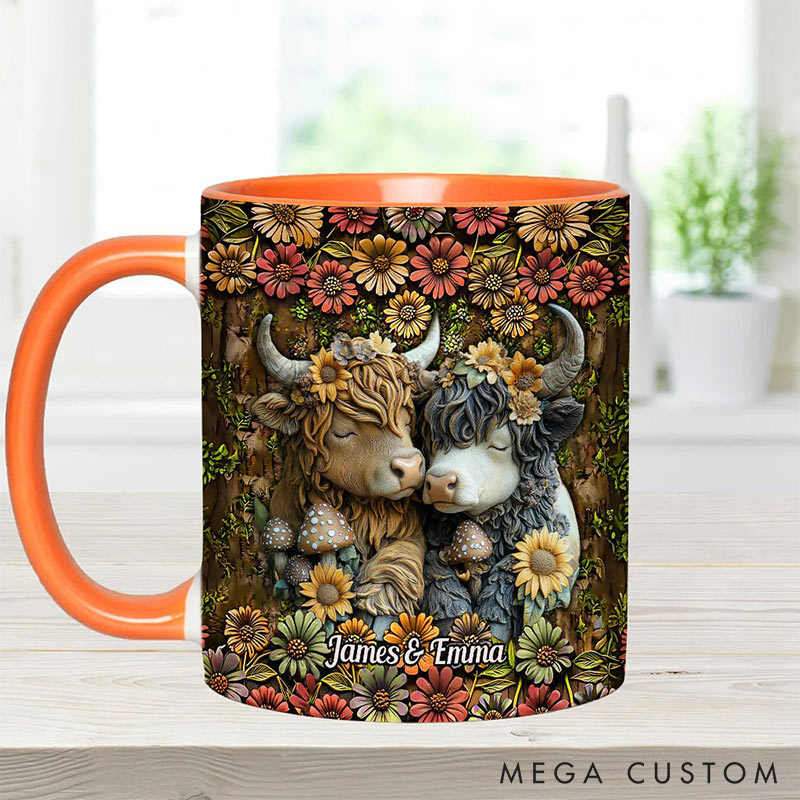 Personalized Couple You&Me We Got This Mug Highland Cow Mug Valentine Gift for Wife Romantic Coffee Mug for husband Valentine Mug for Her Him