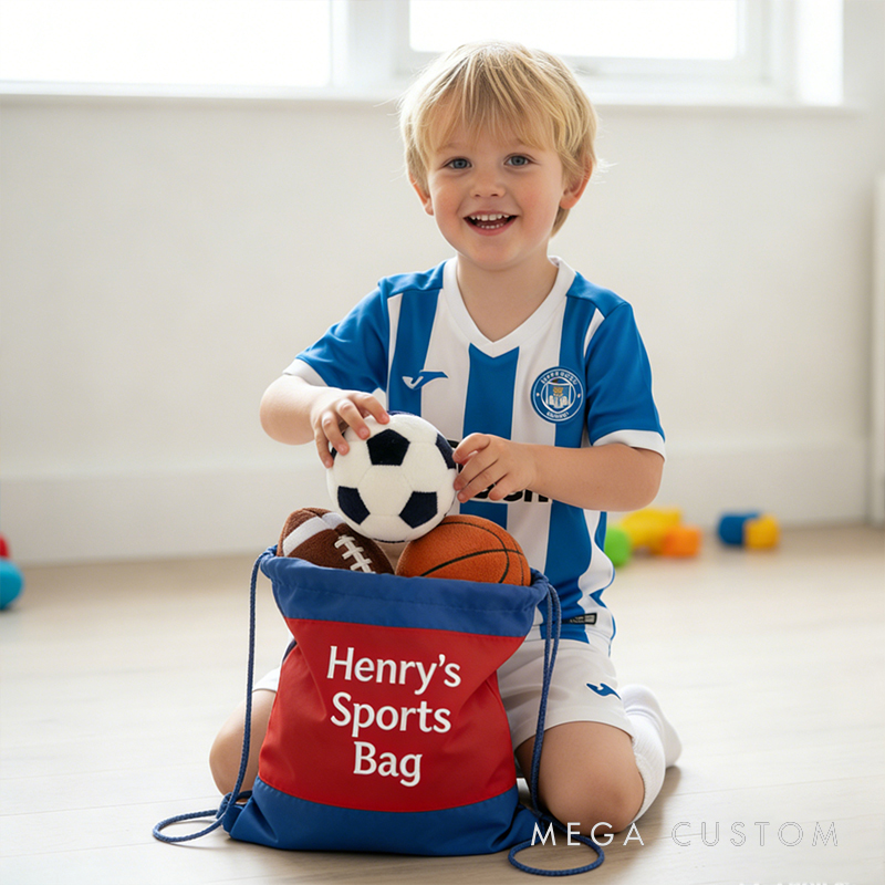 Personalized Plush Sports Toy Set Soft and Customizable Bag with Balls for Babies & Toddlers My First Sports Bag