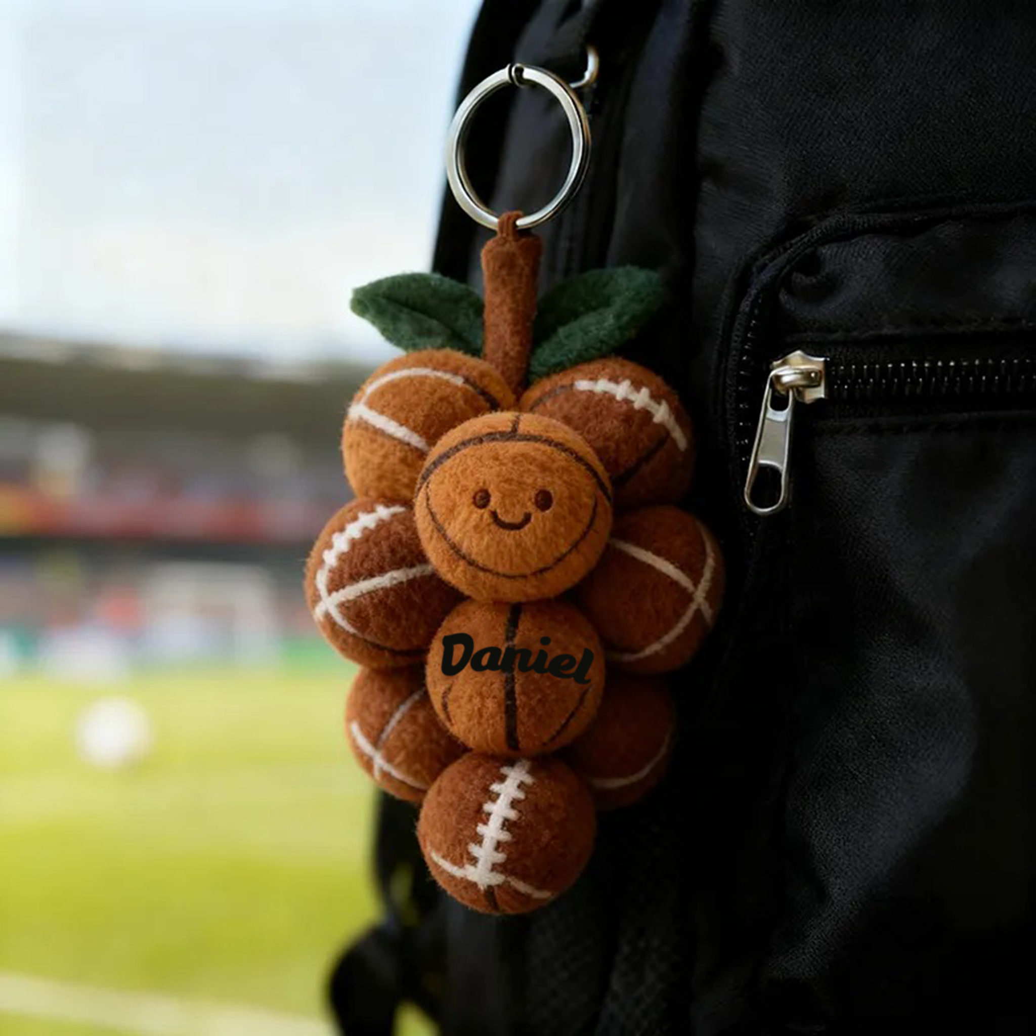 Personalized Cute Basketball Keychain for Athletes and Enthusiasts