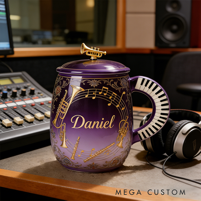 Personalized Musical Instrument Coffee Mug Ideal for Musicians Who Appreciate Quality and Style