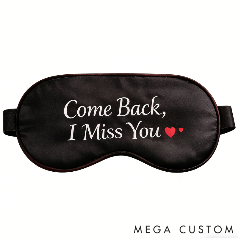 Personalized Couple Sleep Masks Custom Text All Day Comfort Relaxing Sleep Buddy for Partners