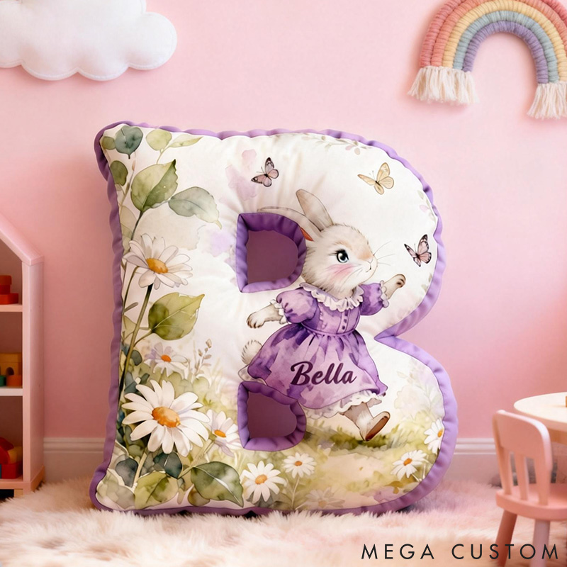 Personalized Pet Lover Funny Butterfly and Rabbit Graphic 3D Print Pillow