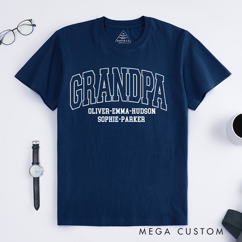 Personalized Grandpa Shirt Father's Day Gift Gift for Him Dad Shirt New Grandpa Gift Comfort Colors TShirt Husband Shirt