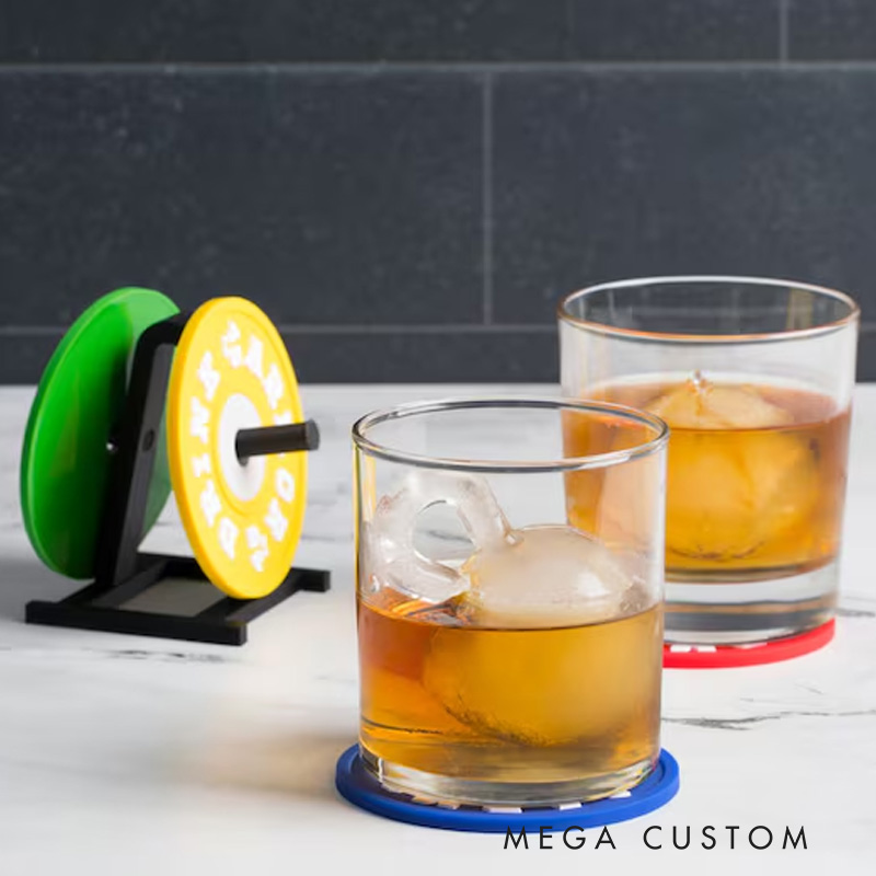 Personalized Kettlebell Ice Ball Mold with Custom Text Fitness Gift Whiskey Ice Cube for Gym Lovers