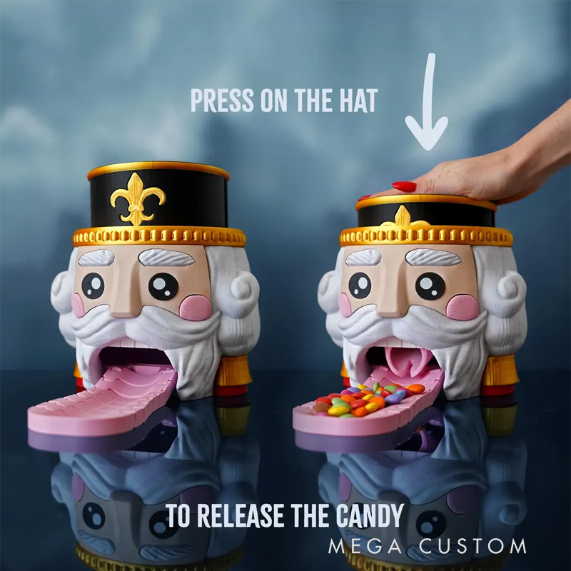 Nutcracker Candy Dispenser – Fun Novelty Treat Holder for Kids & Holiday Decor