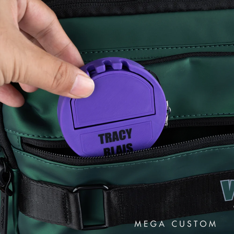 Personalized 3D Printed Logo Portable Pocket Dart Holder with Text and Base for Holding 3 Darts Desk Decor Birthday Gift for Dart Lover