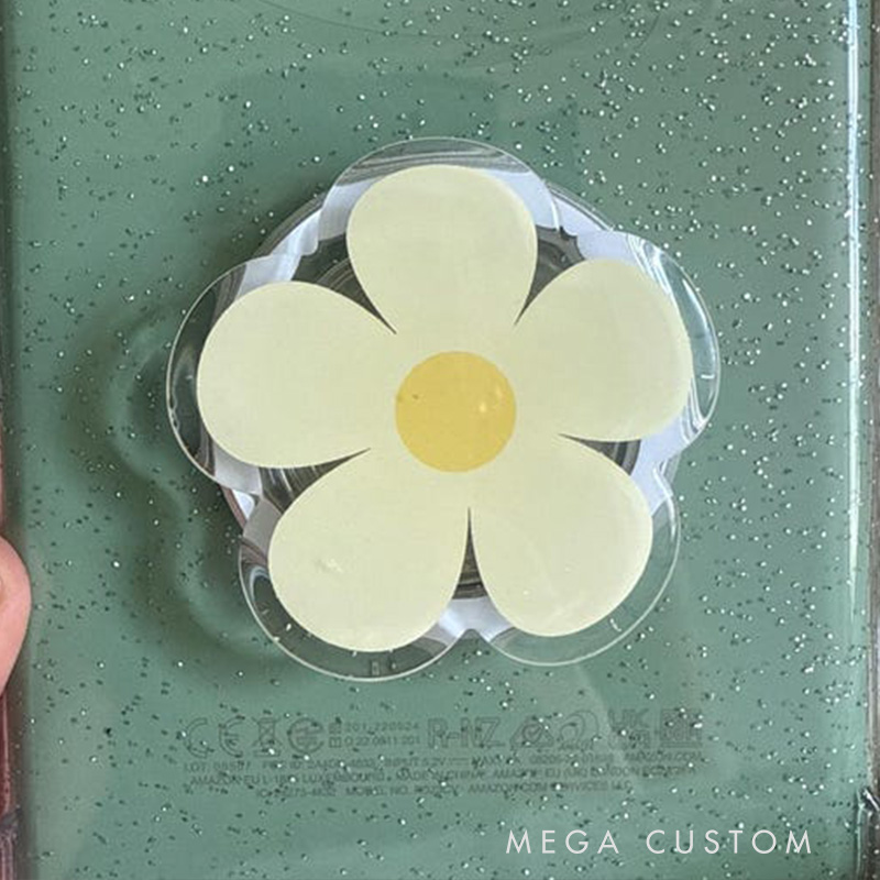 Yellow Daisy Magnetic Kindle Grip Flower MagSafe Kindle Grip Magnetic Kindle Holder Kindle Accessories Bookish Gifts for Her