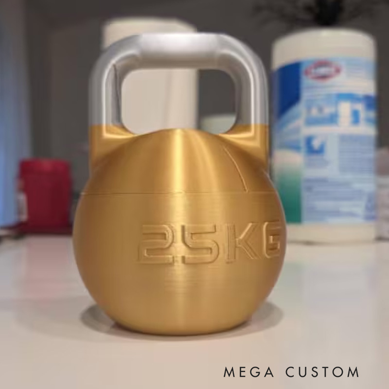 Personalized 3D Printed Kettlebell Protein Supplement Holder Gym Accessories Custom Colors Available Athlete Gift for Coach Trainer Gym Lover