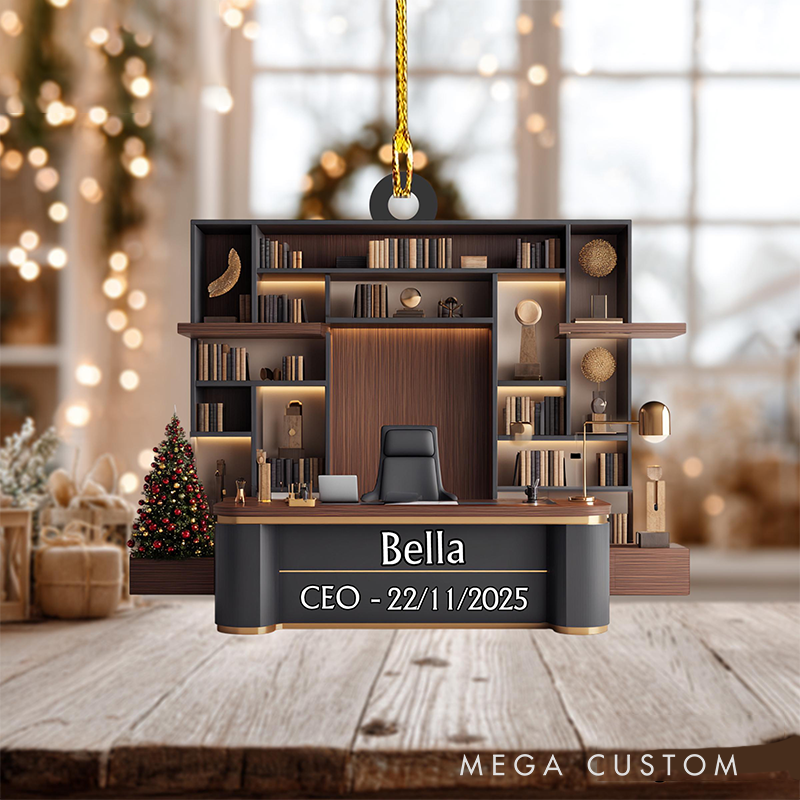 Personalized Christmas Ornament Office Design Acrylic Ornament for Colleagues
