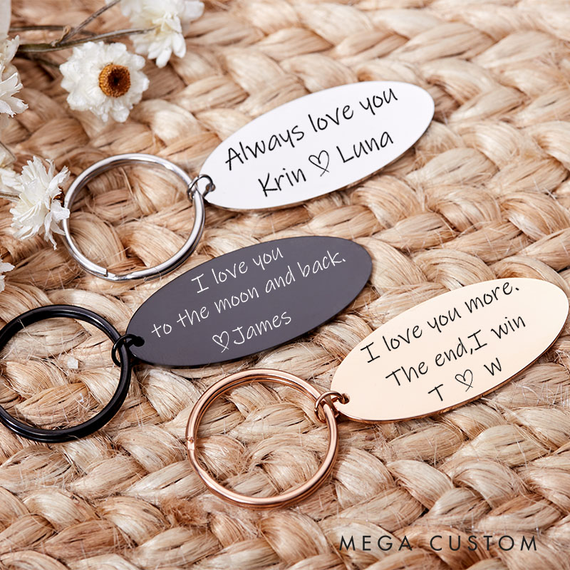 Personalized Couple Anniversary Kychain for Husband Wife Anniversary Keychain for Boyfriend Girlfriend