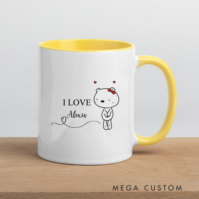 Personalized I Love You Couple Mug Couple Coffee Mug for Her Him Coffee Cup for Boyfriend Girlfriend Husband Wife Gift Mug