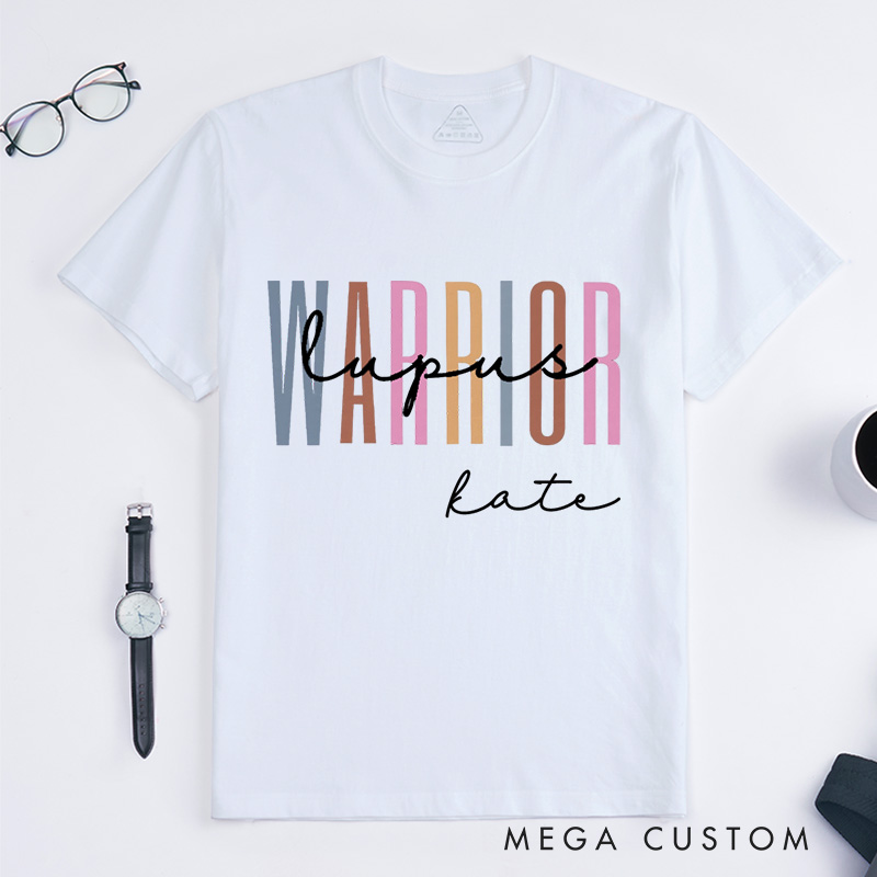 Personalized Lupus Awareness Hope For A Cure T-Shirt Erythematosus Warrior Gift