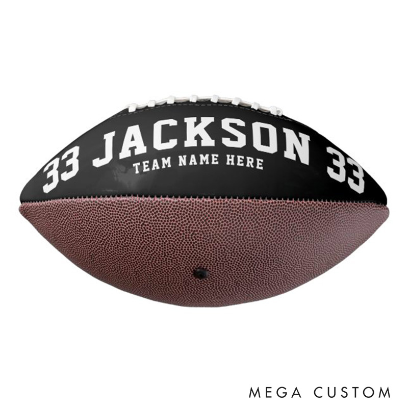 Personalized American Football with Custom Photo and Name for Celebrate Your Coach