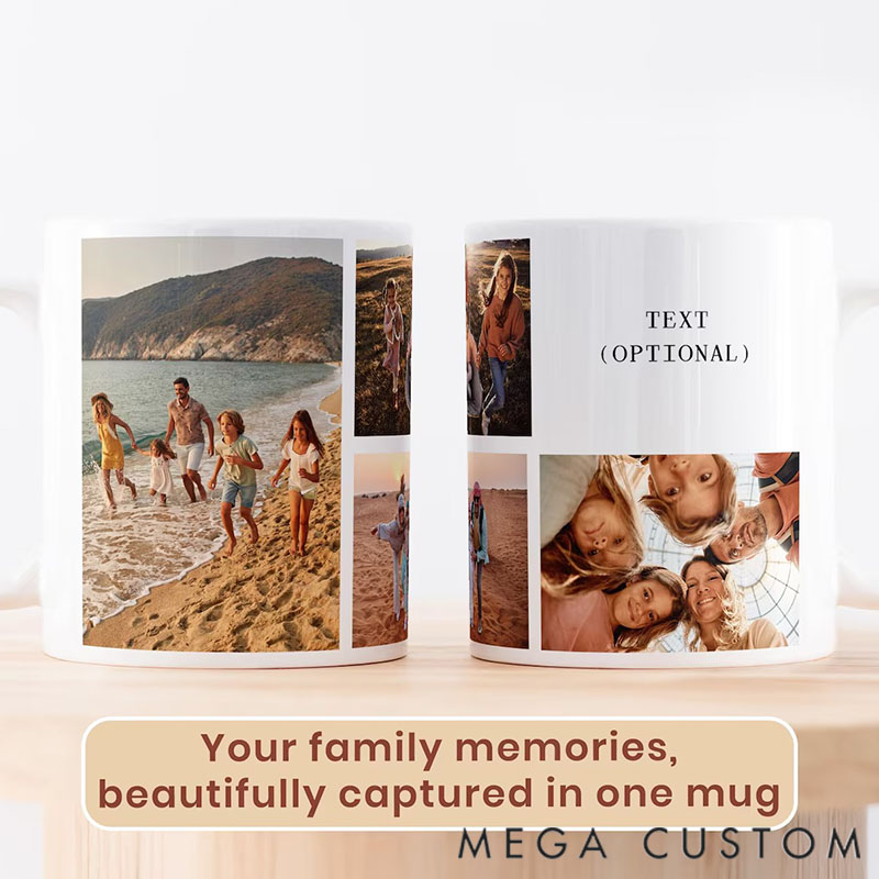 Personalized Mug Love-Filled Hearts for Family