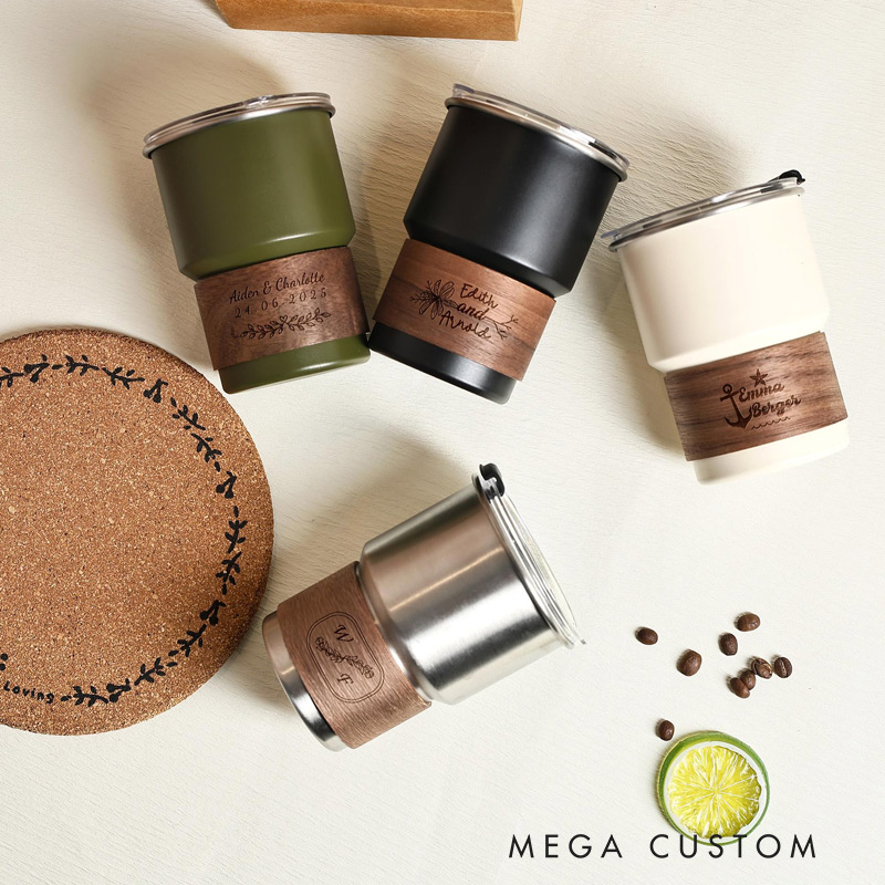 Personalized Travel Cup Stainless Steel Cup Coffee Cup with Name Gift for Travel Lovers