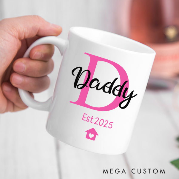 Personalized Mug for Dad Family Gift Custom 15oz Coffee Mug Housewarming Gift Coffee Cup Gift for Dad Christmas Gift Dad Gift New Home Gift