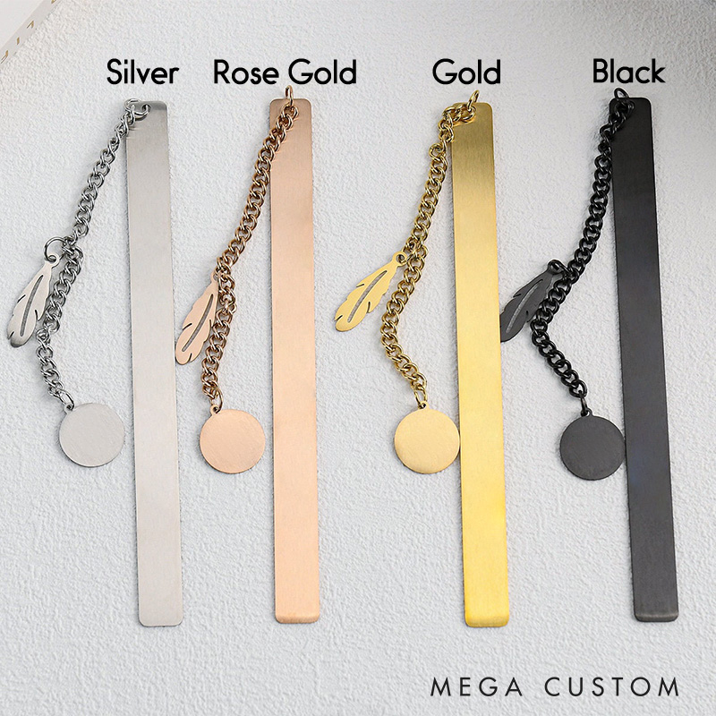 Personalized Thank You for Celebrating Our Special Day Wedding Metal Bookmark