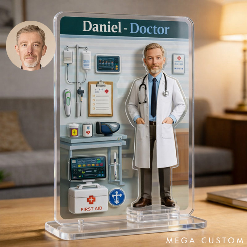 Personalized Doctor Theme Acrylic Decor Custom Photo the Perfect Gift for Doctors