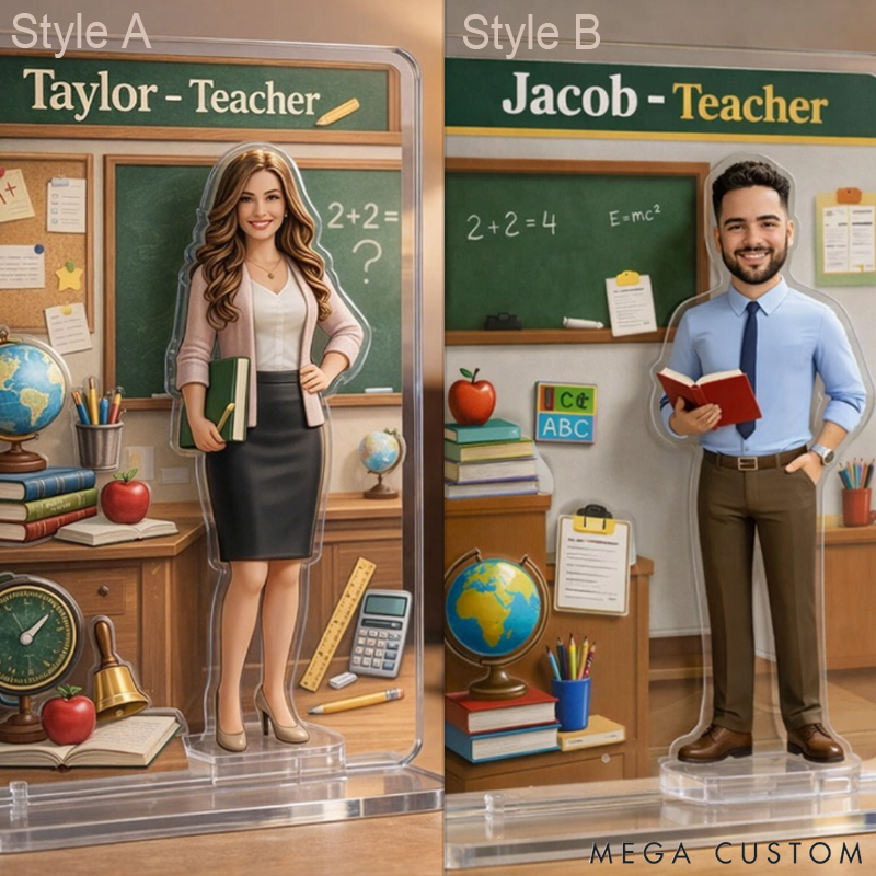 Personalized Acrylic Figurine Stands the Perfect Gift Showcasing Unique Style Suitable for Any Occasion