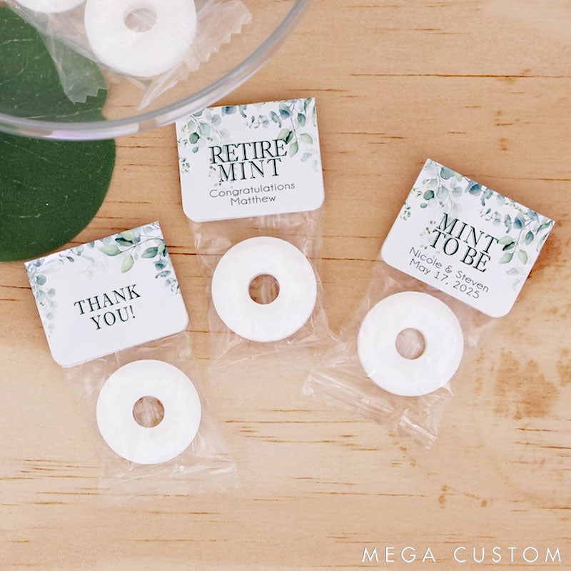 Personalized Mint to Be Wedding Favors Wedding Floral Favor Wedding Favor Mints