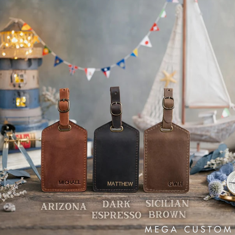 Personalized Luggage Tags Leather Luggage Tags Travel Gift Luggage Tags Wedding