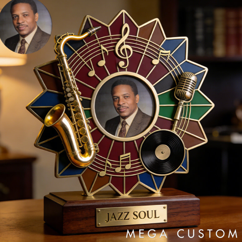 Personalized Jazz Themed Commemorative Photo Album Display the Perfect Gift for Music Lovers