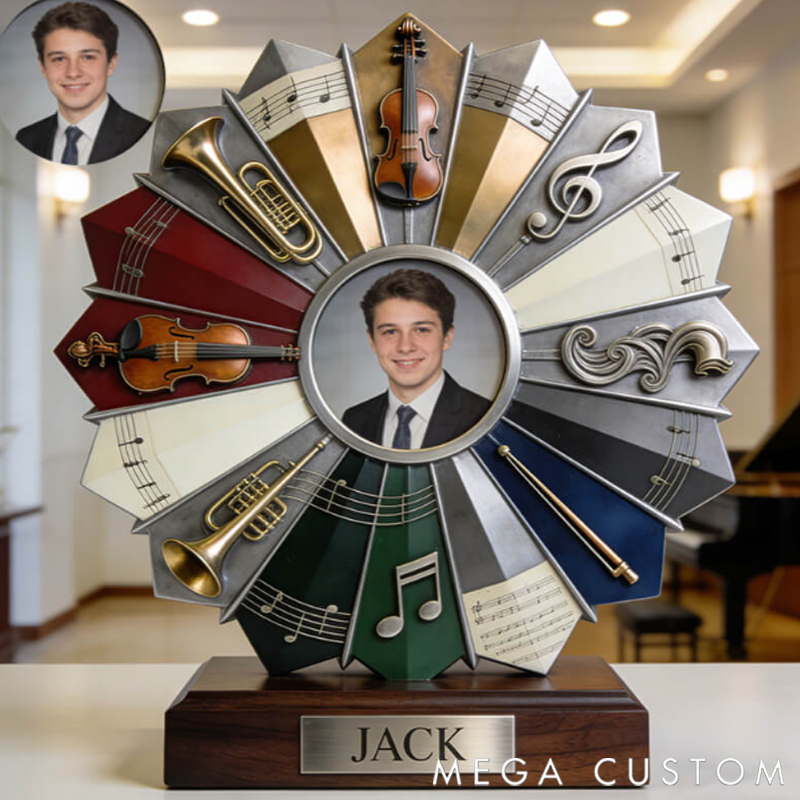 Personalized Symphony Music Award Photo Frame Ornament the Perfect Gift for Music Lovers