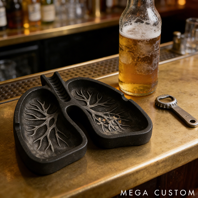  Lung-Shaped Ashtray Public Service Theme Decorative Ashtray 3D Printed