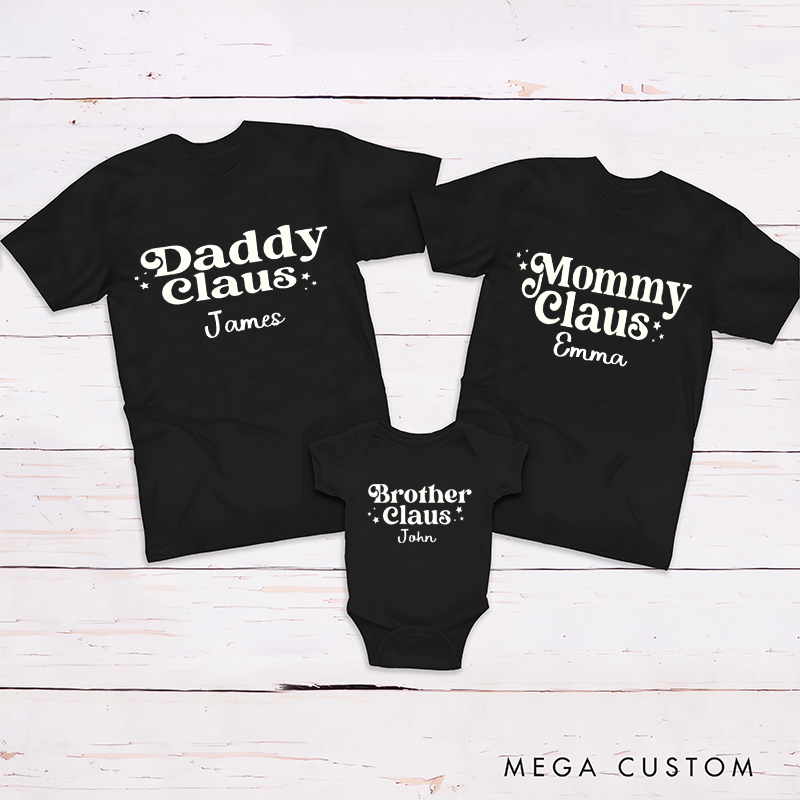 Personalized Family Claus Christmas for Celebrating Togetherness Theme Matching Outfit