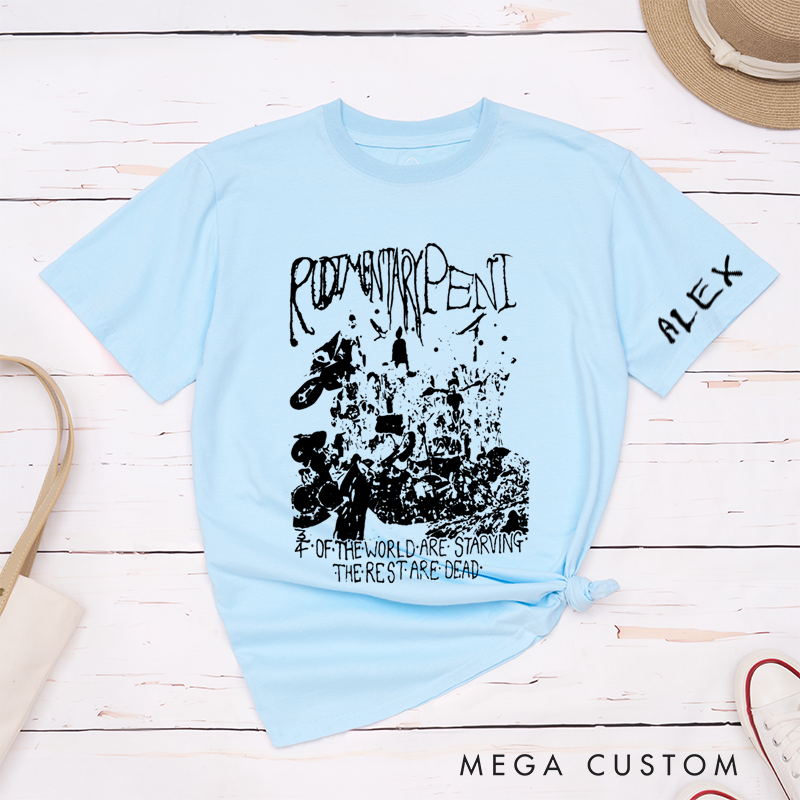 Personalized Classic T-Shirts Anarcho Punk and Deathrock and Post Punk Lovers T-Shirt