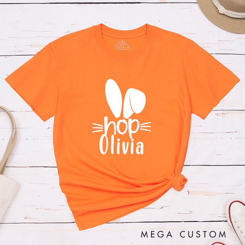 Personalized Easter Couple Hip Hop Matching T-Shirt with Name