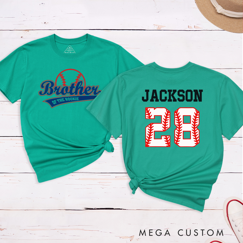 Personalized Baseball Name and Number T-Shirt for Brother