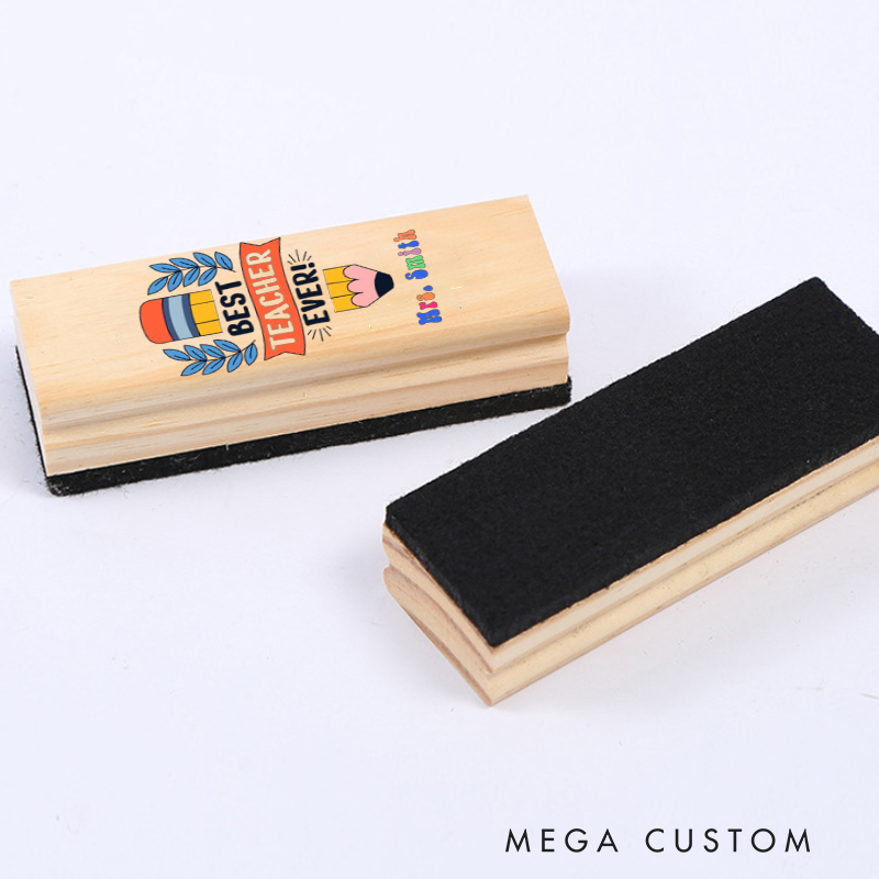 Personalized Magnetic Wooden Whiteboard Erase Best Teacher Ever Design Appreciation Gift for Teachers