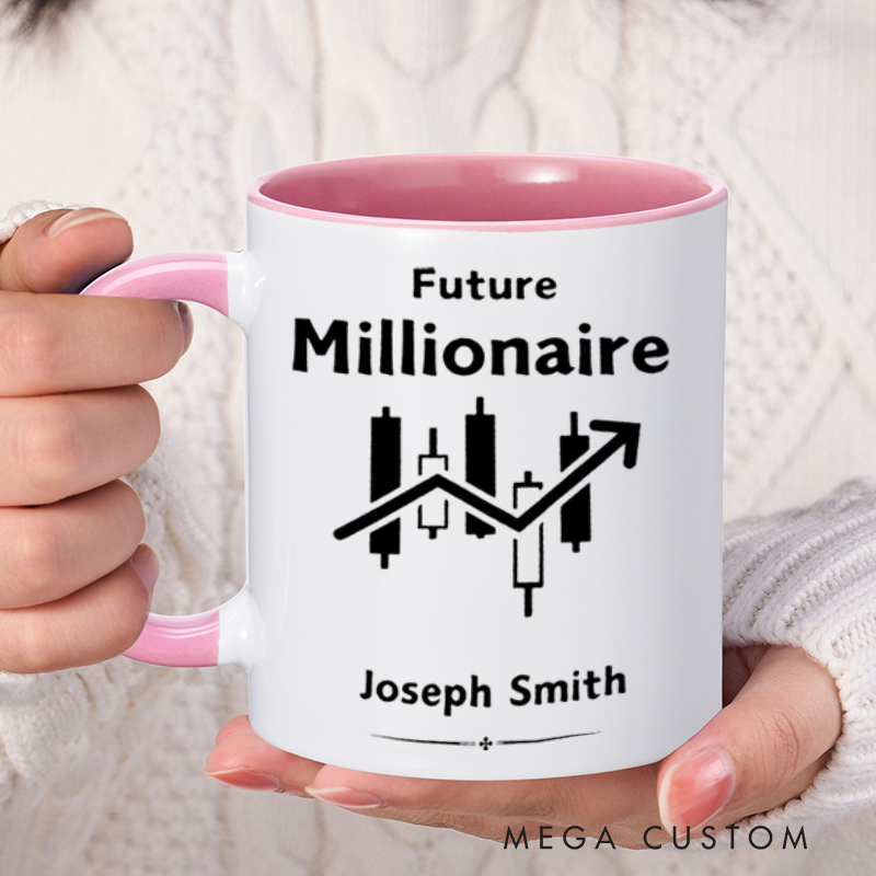 Personalized Farewell Mug with Future Millionaire Design Heartfelt Gift for Coworkers