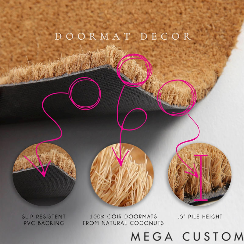 Personalized Doormat Custom Family Name Christmas Doormat, Tis the Season Welcome Mat, Christmas Porch Decor, Personalized Holiday Last Name Doormat, Xmas Decor