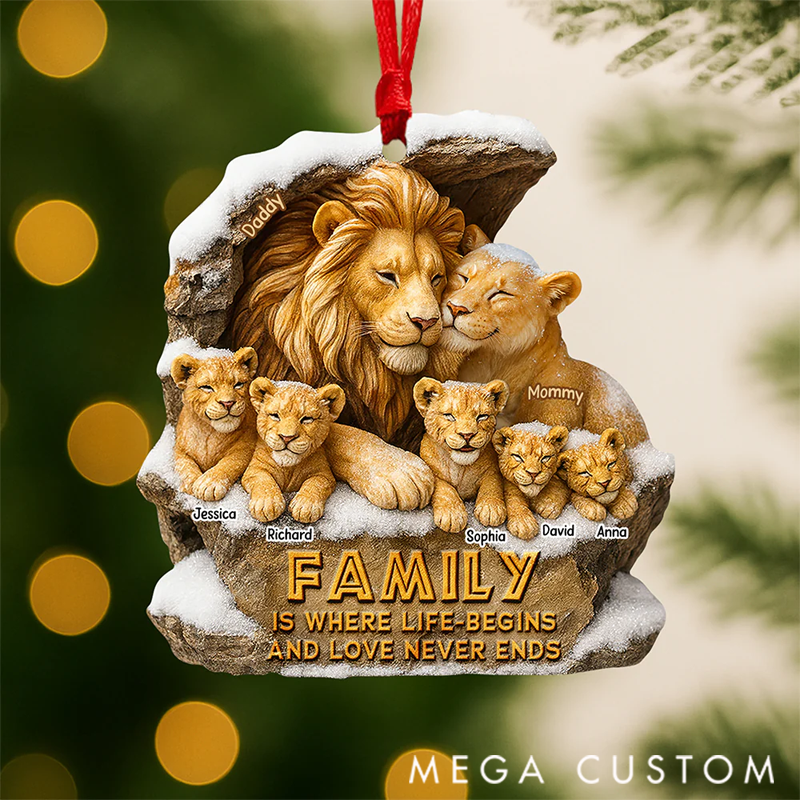 Personalized Majestic Family Christmas Ornament, Personalized Gifts For Family