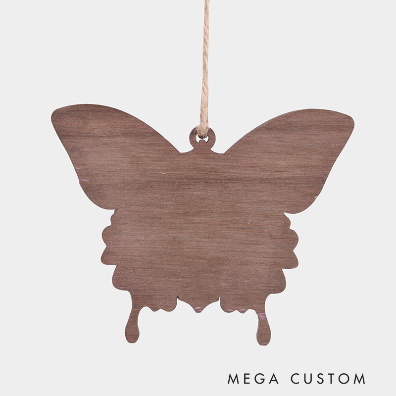 Personalized Bible Verse Butterfly Layered Wood Ornament with Name Religious Gift Faith Gift Home Decor for Christians