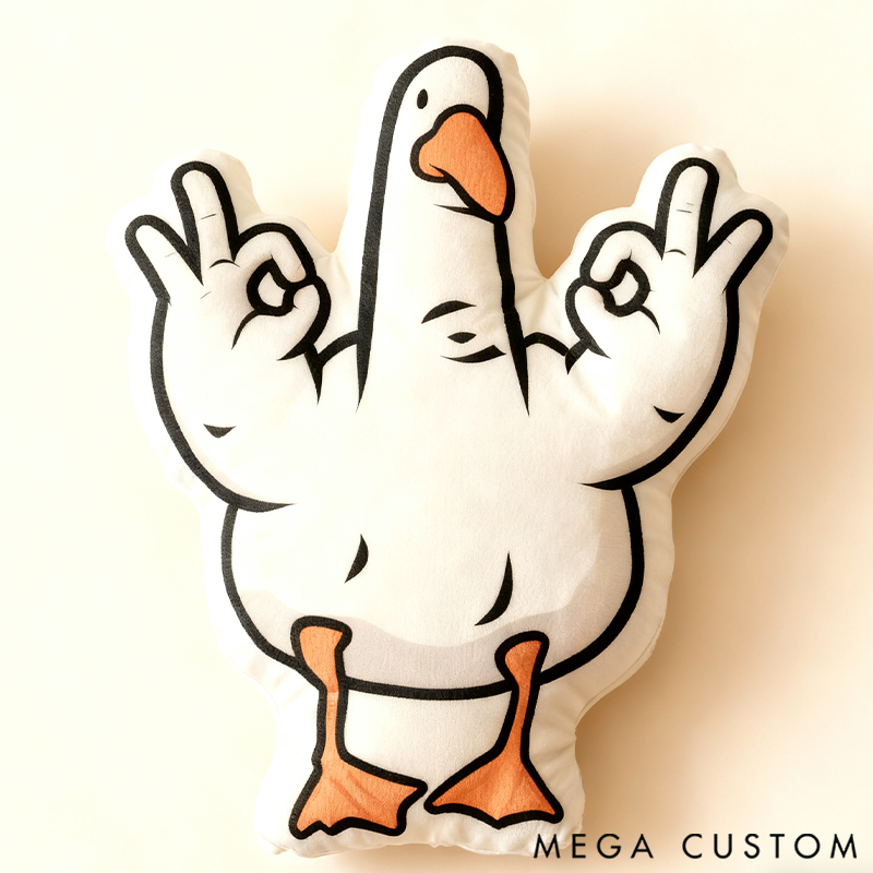 Personalized 3D Print Family Fun Gesture Pillow Is It a Goose or Duck? Maybe It's Seagulls