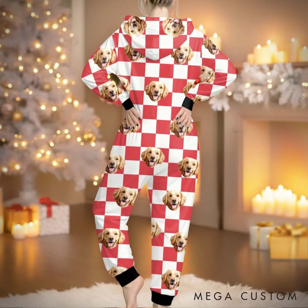 Personalized Pet Lover too Glam to Give a Woof Adult Onesie