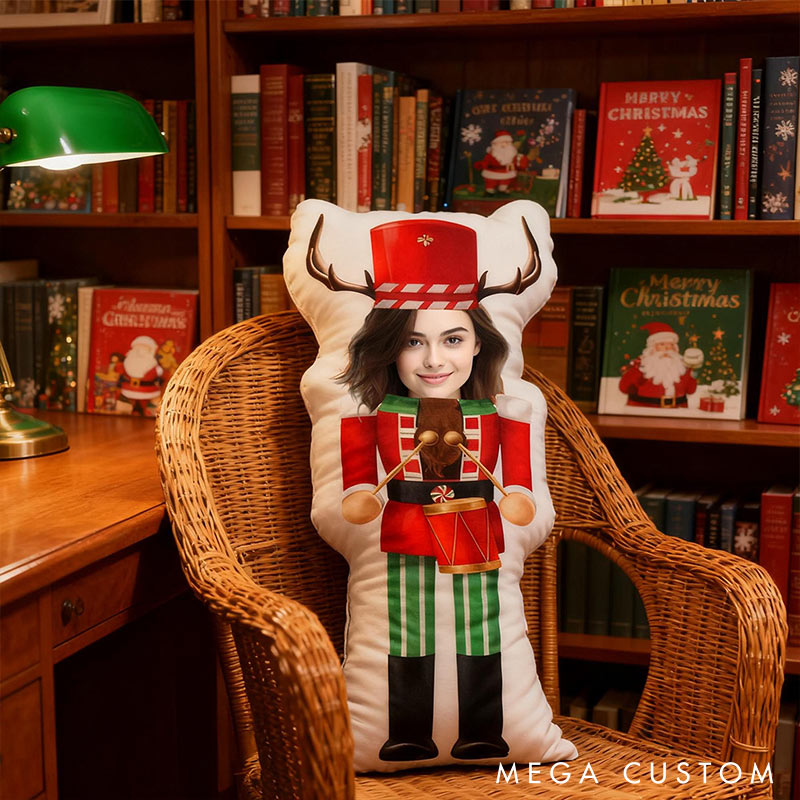 Personalized Christmas Funny Custom Face Photo Pillow for Couple for Girlfriend Boyfriend Valentine's Day Gift Christmas Gift for Husband Wife 