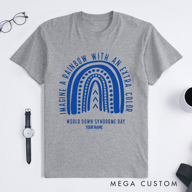 Personalized Down Syndrome Awareness T-Shirt World Down Syndrome Day Gift