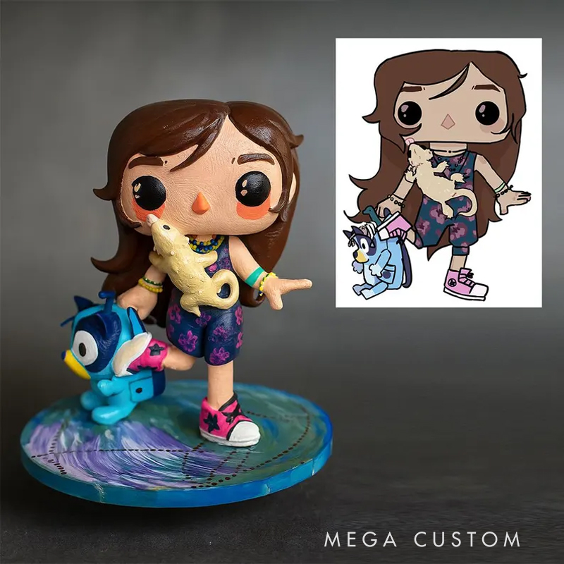 Personalized Custom 3D Printed Child Art: Unique Hand-Painted Gift