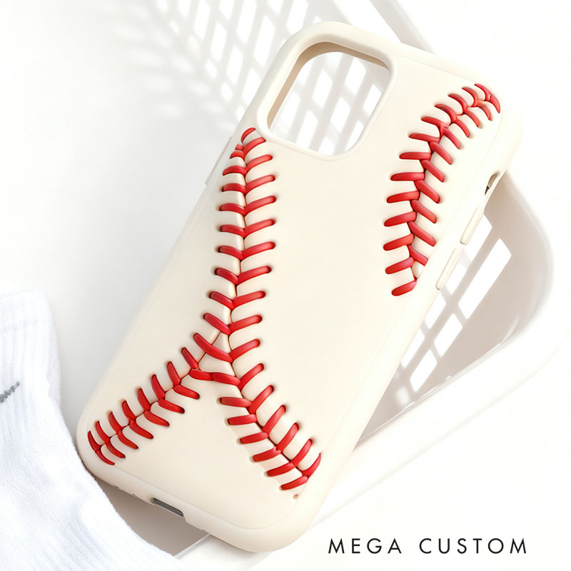 Baseball 3D for iPhone 17 16 15 14 13 Pro Max Silicone Phone Case Cover