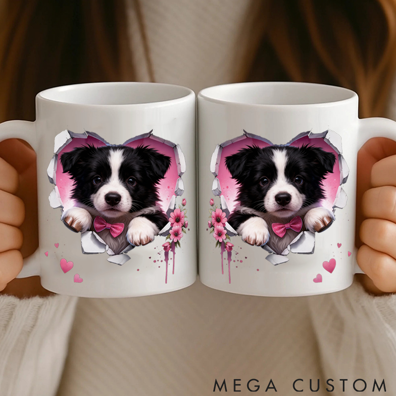 Personalized Pet Lover 3D Valentines Pet Photo Rugs