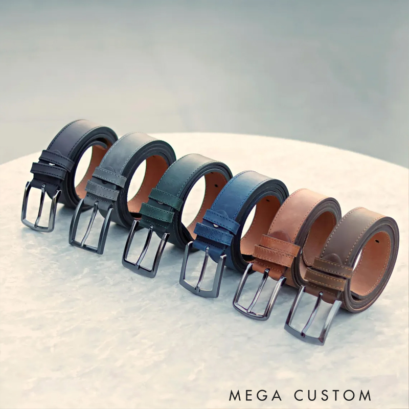 Personalized Leather Belt Gift for Him Custom Engraved Mens Belt Anniversary Christmas Birthday Present for Loved Ones