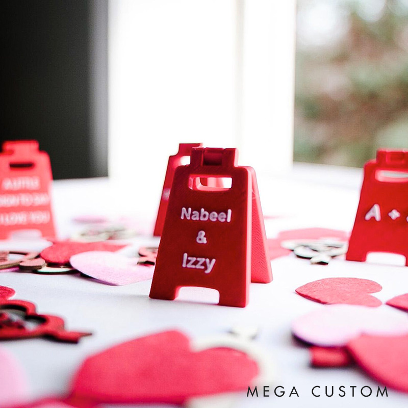 Personalized Girlfriend A Little Sign To Say I Love You Mini Love Sign Custom Multiple Colors 3D Printed A-frame Sign Valentine's Day Gift for Her